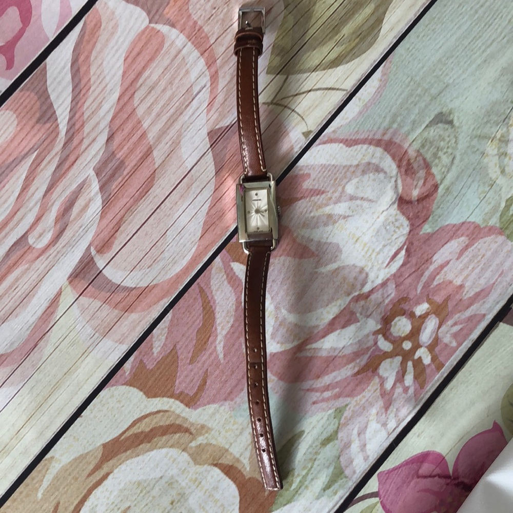 Coach Watch with Brown Leather Strap